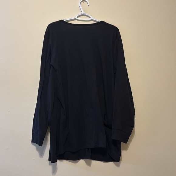 Torrid Black Long Sleeve Metallica Lace up Shirt - Picture 5 of 5